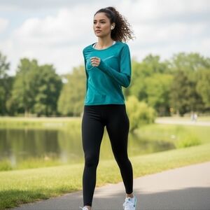 Nike Mint Gree Dri-FIT Long Sleeve Top